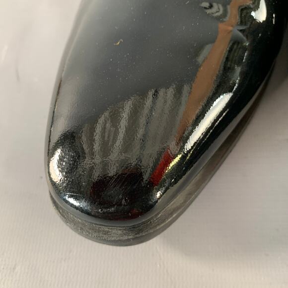 SUITSUPPLY Size 8.5 Black Patent Leather Tuxedo Oxford Lace-Up Shoes main image 5